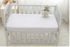 Crib Breathable bamboo Quilted fill Waterproof Mattress Protector 