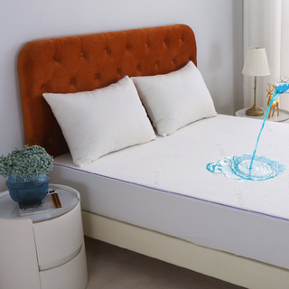 Queen Mattress Protector Waterproof Mattress Pad Washable Bamboo Viscose Mattress Cover Breathable Noiseless Bed Protector 5" - 21'' Elastic Fitted Deep Pocket-JRX-1410