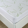 Bamboo Mattress Protector with Zipper - 100% Waterproof&Bedbug Proof Queen Size Cooling Mattress Cover - Ultra Soft Jacquard Fabric Breathable Noiseless Mattress Pad Covers - Zippered Mattress Encasem