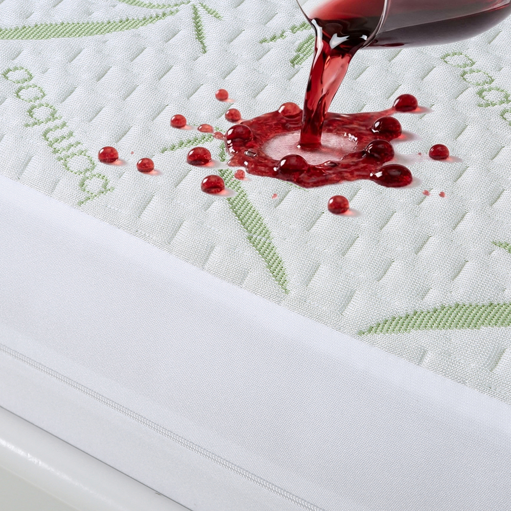 Mattress Protector From China Waterproof Bamboo Mattress Encasement by Slumberfy - Premium Skin-Safe with 360° EZ Zipper, Lab-Tested Bed Bug, Zippered Encasement Queen Size (60x80 In)