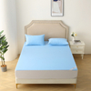 JRX-1010 Sky Blue Nylon Cooling Knitted Jersey Fabric Laminated with TPU Waterproof Mattress Protector 