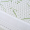 Bamboo Mattress Protector with Zipper - 100% Waterproof&Bedbug Proof Queen Size Cooling Mattress Cover - Ultra Soft Jacquard Fabric Breathable Noiseless Mattress Pad Covers - Zippered Mattress Encasem