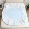 Premium HDPE Cooling Jacquard Waterproof Mattress Protectors, Full Wrap Skirt Guard Against Spills & Dust Mites, Machine Washable