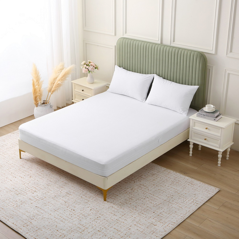 JRX-1131-Microfiber Terry Laminated With TPU Waterproof Mattress Encasement