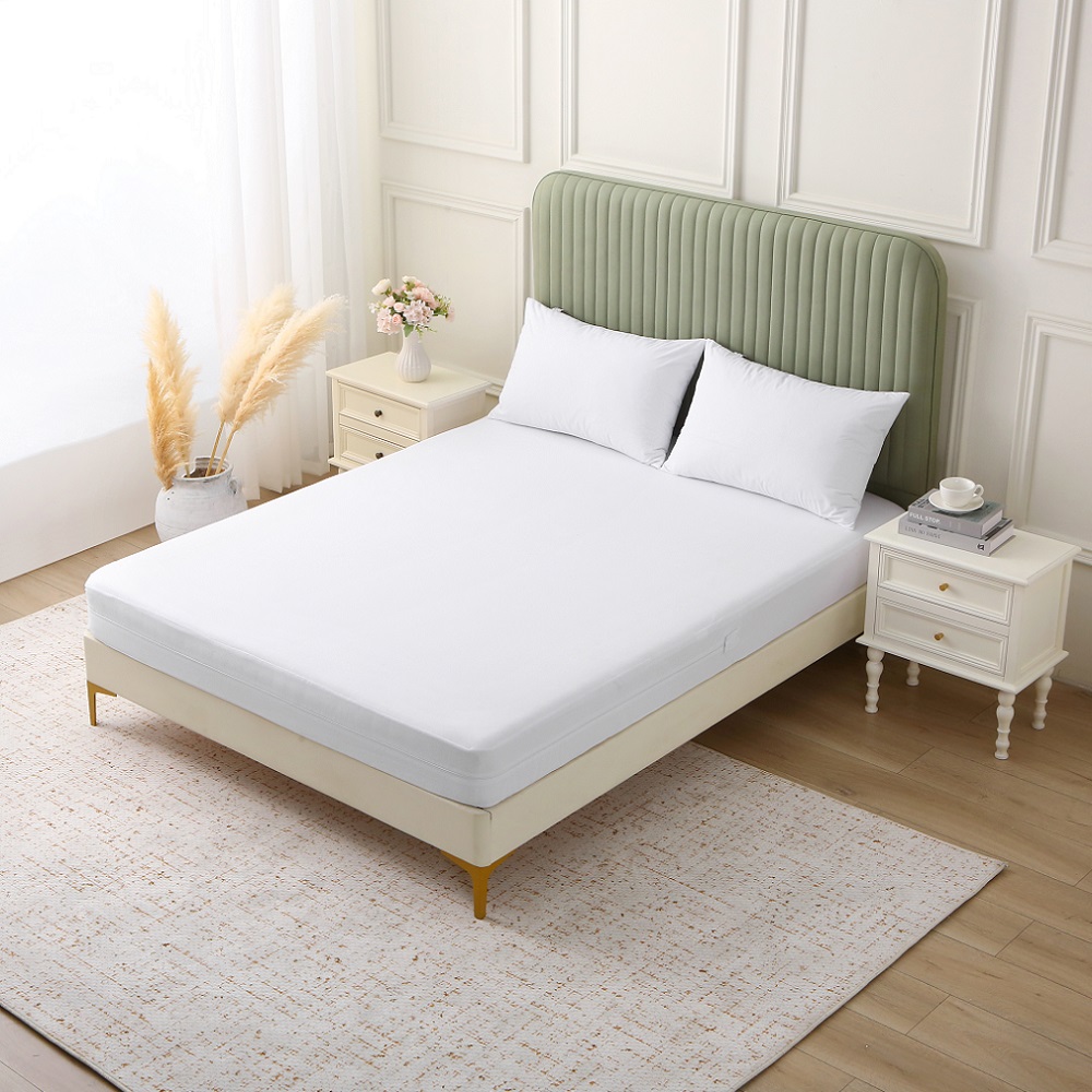 JRX-1131-Microfiber Terry Laminated With TPU Waterproof Mattress Encasement