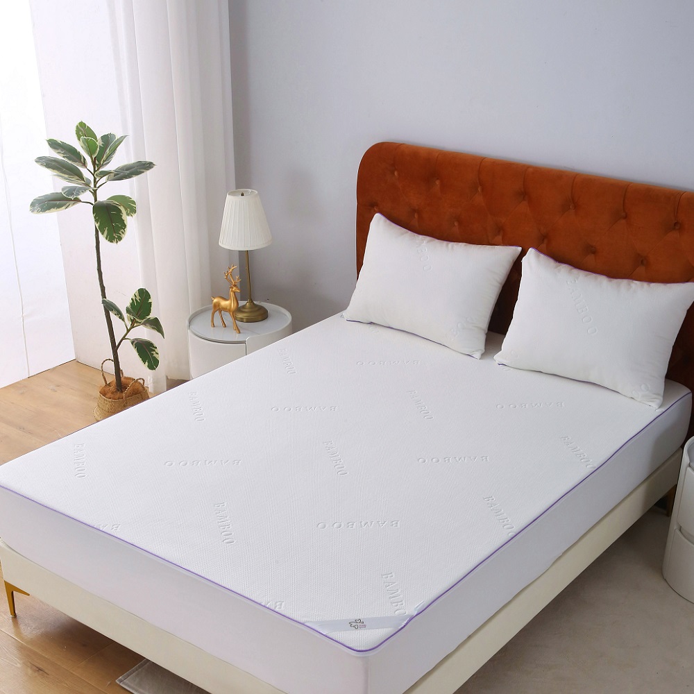 Queen Mattress Protector Waterproof Mattress Pad Washable Bamboo Viscose Mattress Cover Breathable Noiseless Bed Protector 5