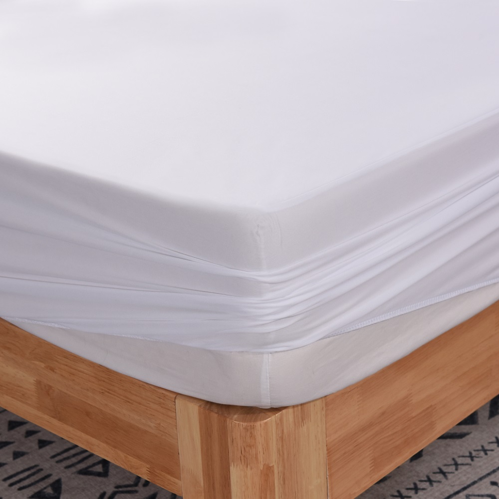 70gsm Polyester Knitted Fabric Waterproof Mattress Protector