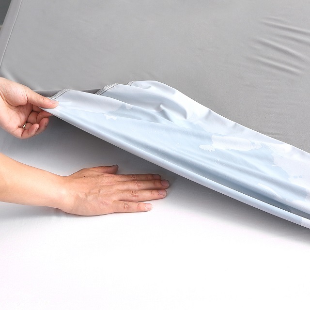 1002-100% Polyester Knitted Fabric Laminated with 0.02mm TPU for Mattress Protector / Waterproof /breathable/anti Dust Mite/dust Bed Bugs