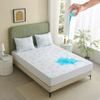High-Quality Mattress Protector for Export From China Jasmine Gold Bamboo Fiber Cooling Air Layer Jacquard Waterproof Mattress Protector | Breathable & Anti-Mite + PE Mid-Molecular Cooling Technology
