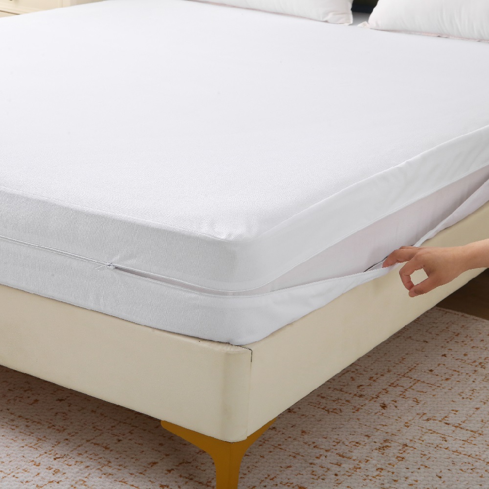 JRX-1131-Microfiber Terry Laminated With TPU Waterproof Mattress Encasement