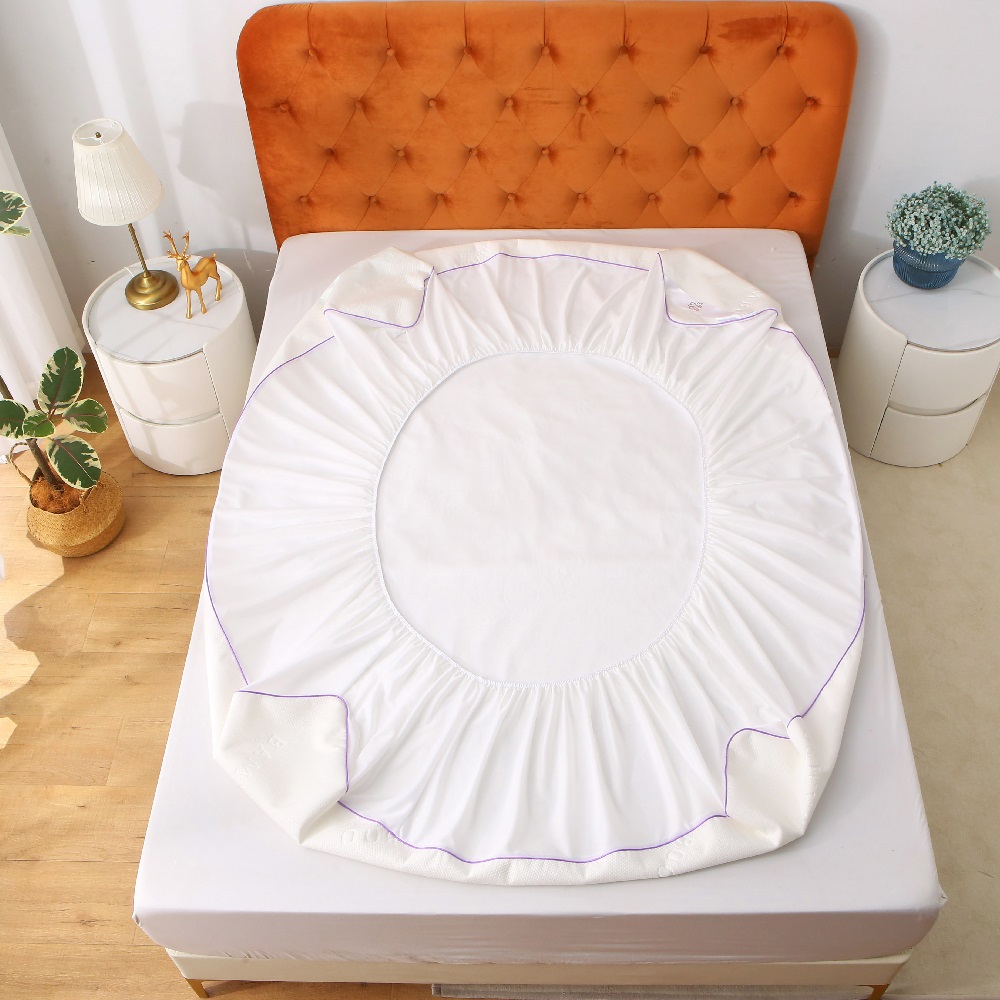 Queen Mattress Protector Waterproof Mattress Pad Washable Bamboo Viscose Mattress Cover Breathable Noiseless Bed Protector 5