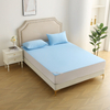 JRX-1010 Sky Blue Nylon Cooling Knitted Jersey Fabric Laminated with TPU Waterproof Mattress Protector 
