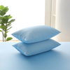 JRX-1010 Sky Blue Nylon Cooling Knitted Jersey Fabric Laminated with TPU Waterproof Mattress Protector 