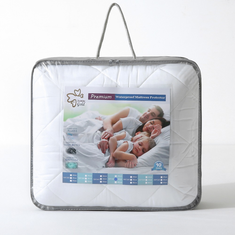 Luxury Tencel Sateen Waterproof Mattress Protectors: Quilted Craftsmanship for Serene Sleep JRX-1518