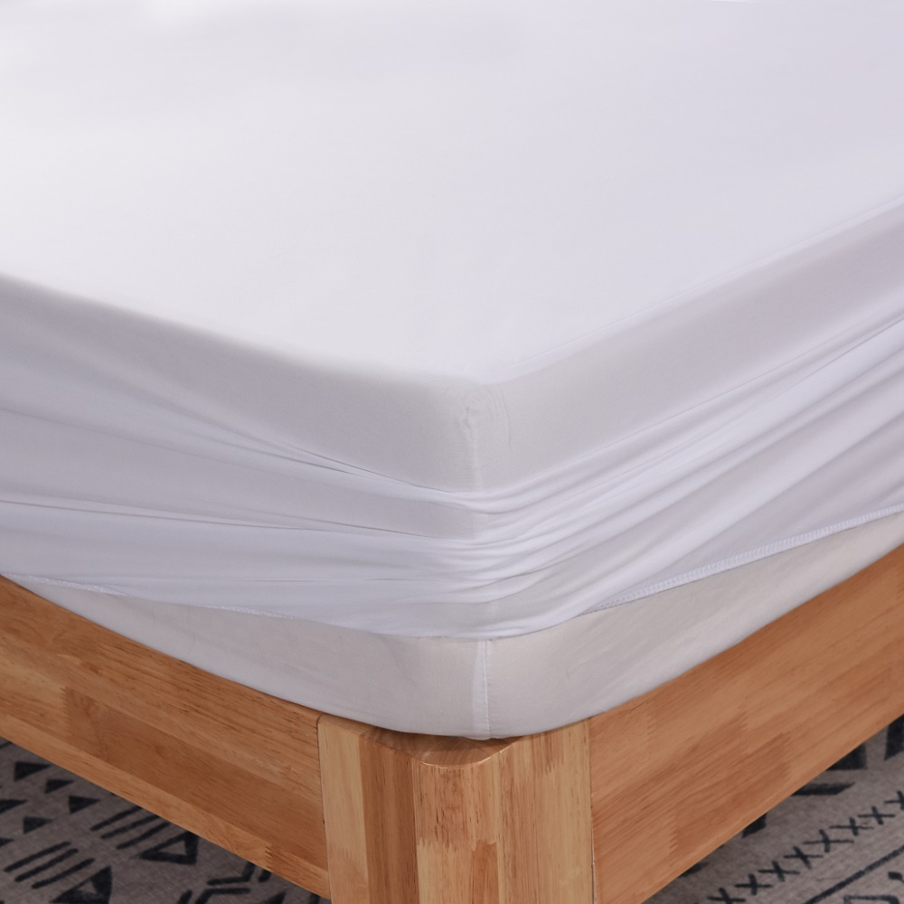 Queen Size Mattress Protector Waterproof,Mattress Cover Protector, Smooth Top Mattress Protector for Kids, Breathable Skin Friendly And Noiseless Fitted Sheet Queen Size,Polyester JRX-1002