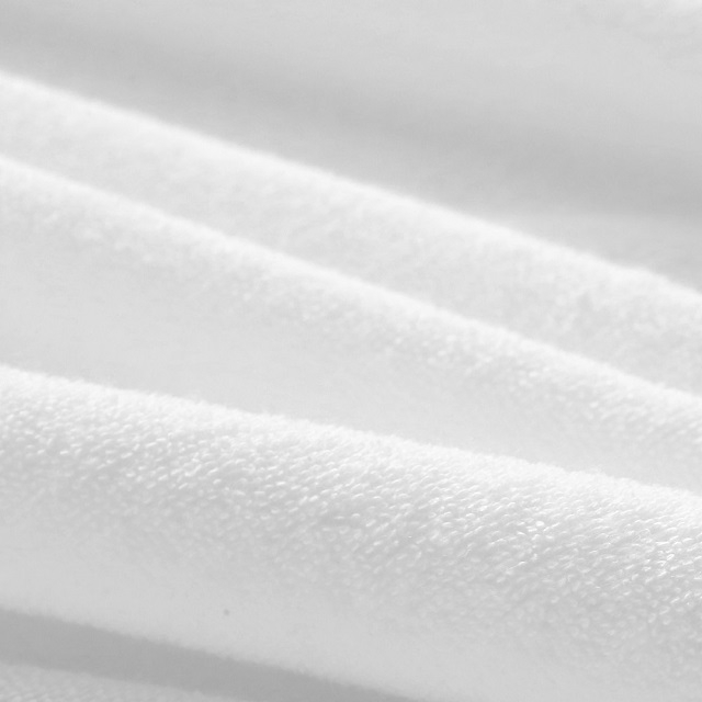 130gsm white 80% cotton 20% polyester terry cloth laminated with TPU ...