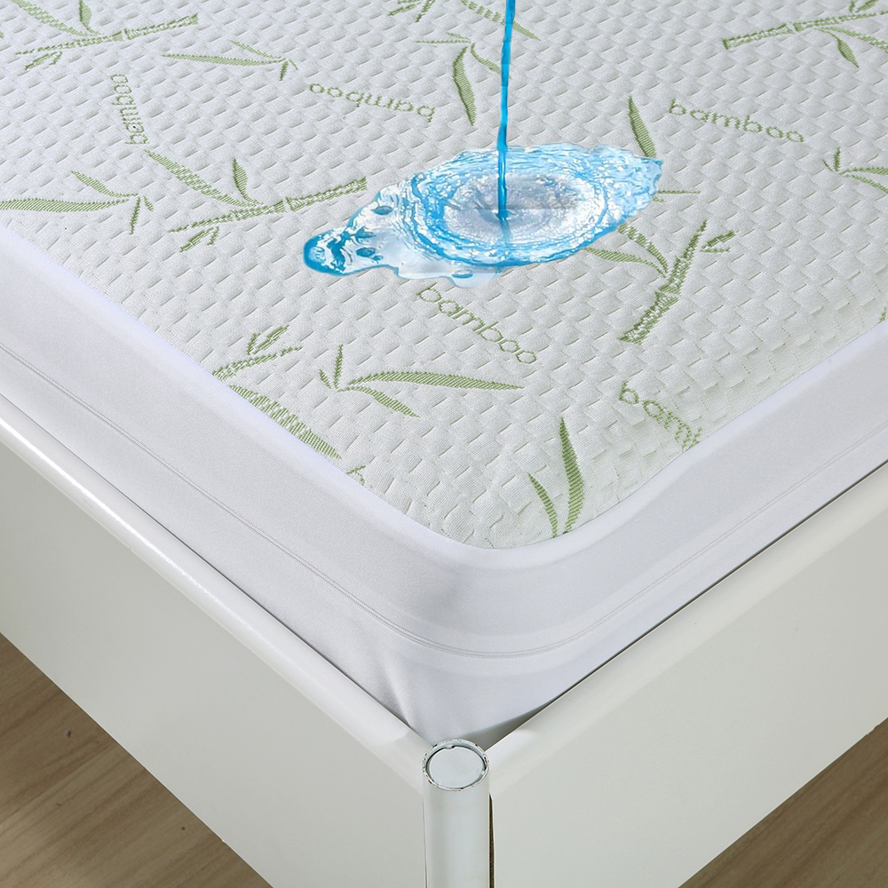 Mattress Protector From China Waterproof Bamboo Mattress Encasement by Slumberfy - Premium Skin-Safe with 360° EZ Zipper, Lab-Tested Bed Bug, Zippered Encasement Queen Size (60x80 In)
