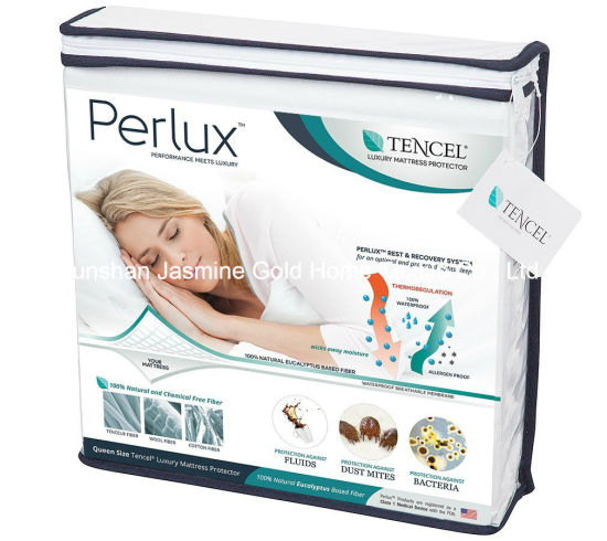 Queen Size 105GSM Tencel Fabric with TPU Waterproof Mattress Protector