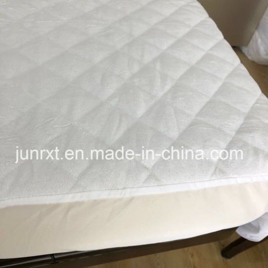 Anti-Mite Knitted Bamboo Terry Cloth Waterproof Mattress Protector Crib