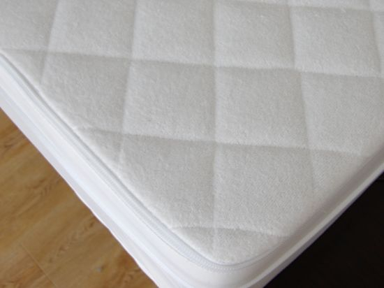 High Quality Waterproof 80% Cotton 20% Polyester Terry Cloth Laminated TPU Mattress Protector