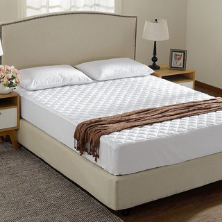 King Size Quilted Mattress Pad and Protector Fitted up to 18" Deep-Extra Comfort