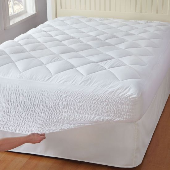 100% Cotton Top Layer Quilted Waterproof Mattress Pad