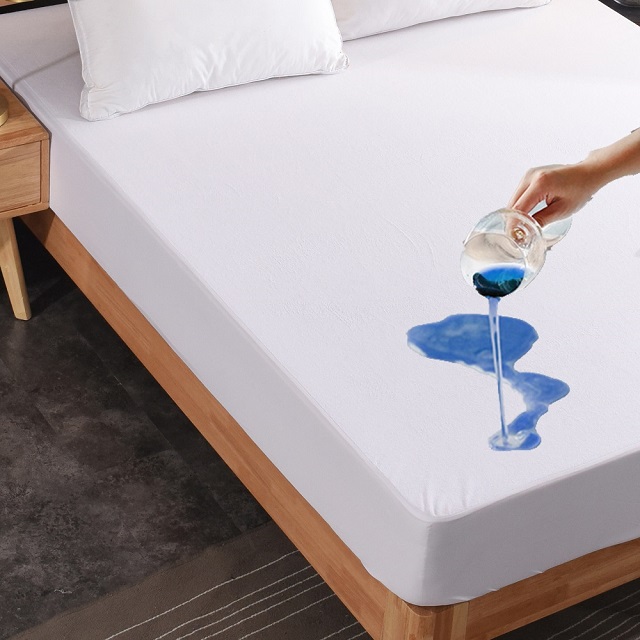 Breathable Polyester Anti Bug Waterproof Mattress Protector