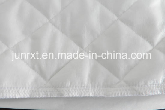 High Quality White Terry Cloth Bamboo Cotton Organic Waterproof Mattress Protector with White Knitted Fabric