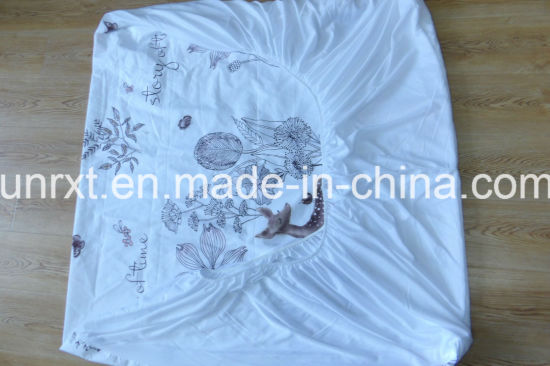 High Quality White Quilted Mattress Protector Hotel Hospital Bed Waterproof Mattress Cover