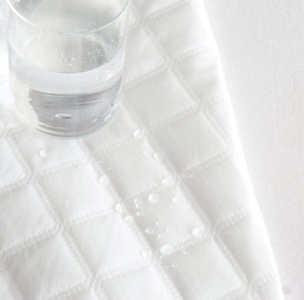 Waterproof Mattress Protector Cover Quilting Seam Hotel Bedding Fabric