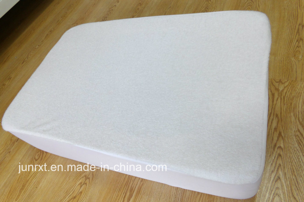 Terry Cloth Mattress Protector Antibacterial Anti Dust Mite Waterproof Mattress Cover