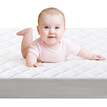 Waterproof Bamboo Crib Mattress Cover - Ultra Soft, Dryer Friendly