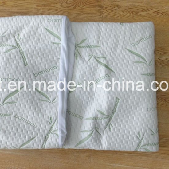Anti-Mite Knitted Bamboo Fiber Waterproof Mattress Protector, Natural Bamboo Protector