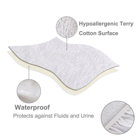 Terry Cloth Anti-Dust Mite Waterproof Mattress Protector