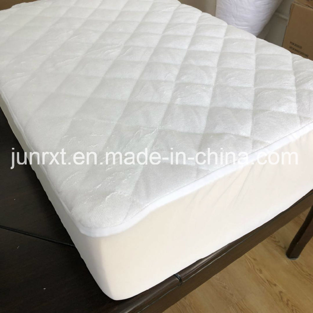 Polyester Fiber Filled Mattress Protector Quilted Mattress Cover with Skirt
