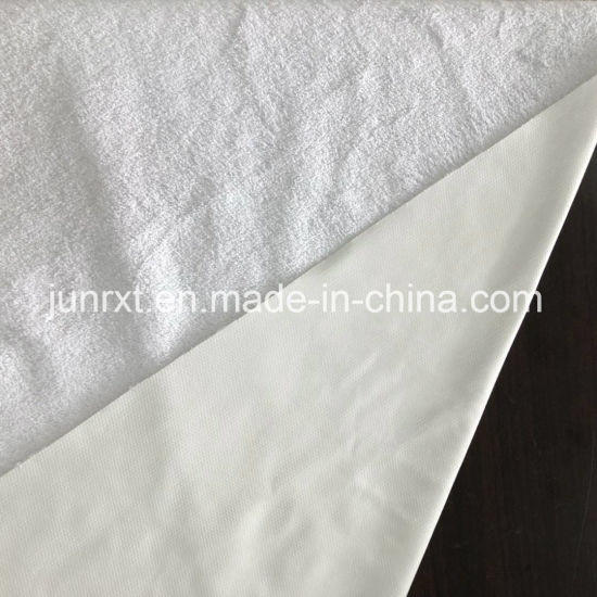 Oeko Factory Wholesale High Quality Waterproof Fabric for Mattress Protector, PU /TPU Fabric for Mattress Cover, 100%Cotton Terry