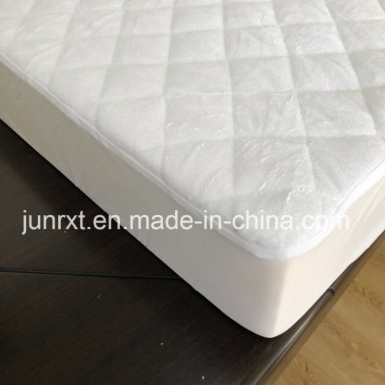 Anti-Mite Knitted Bamboo Terry Cloth Waterproof Mattress Protector Crib