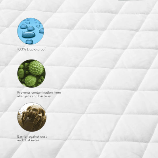 Quilted, Hypoallergenic and Water-Resistant Microfiber Mattress Pad