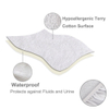 Premium Noiseless Soft Fluffy Vinyl Free Waterproof Mattress Protector
