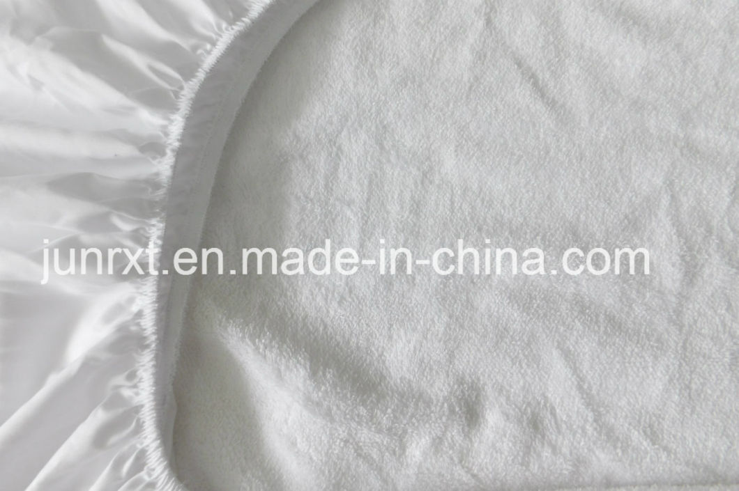 Waterproof Mattress Protector, Polyester Mattress Cover, All Size Available, Coral Wool Waterproof Mattress Cover.