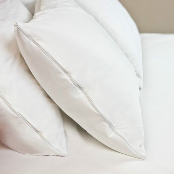 2 Packs Against Dust Mite, Bacteria Waterproof Zippered Pillow Encasement